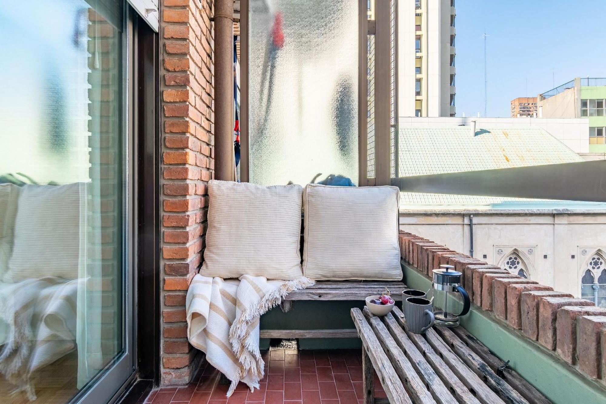 Apartamento Estudio Biblioteca Nacional | 2 Camas En Recoleta *